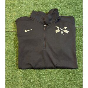 Army Black Knights 1/4 zip mens XL black gold nike lighweight pullover jacket 43